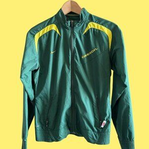 Women’s Nike U of‎ O (University of Oregon) Ducks Full Zip Wind Breaker-Size S